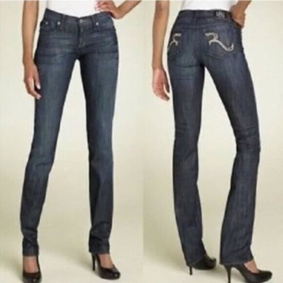 Rock & Republic Jeans Kasandra Flare Jeans Size 27 - Picture 1 of 13